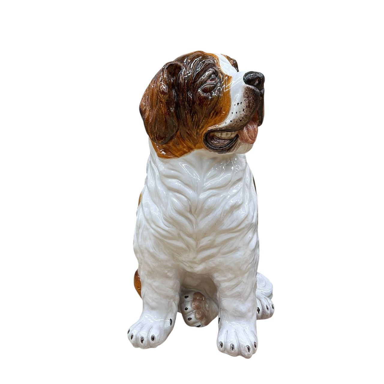 セントバーナード 陶器製 置物 オブジェ - メルカリ
