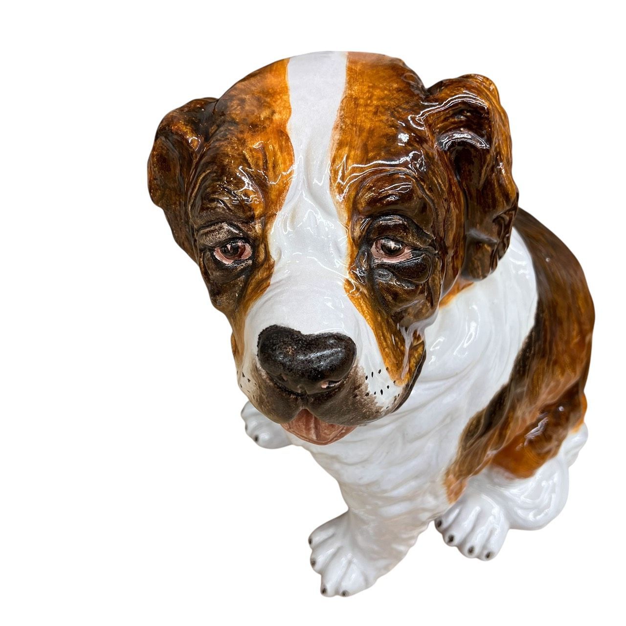 セントバーナード 陶器製 置物 オブジェ - メルカリ