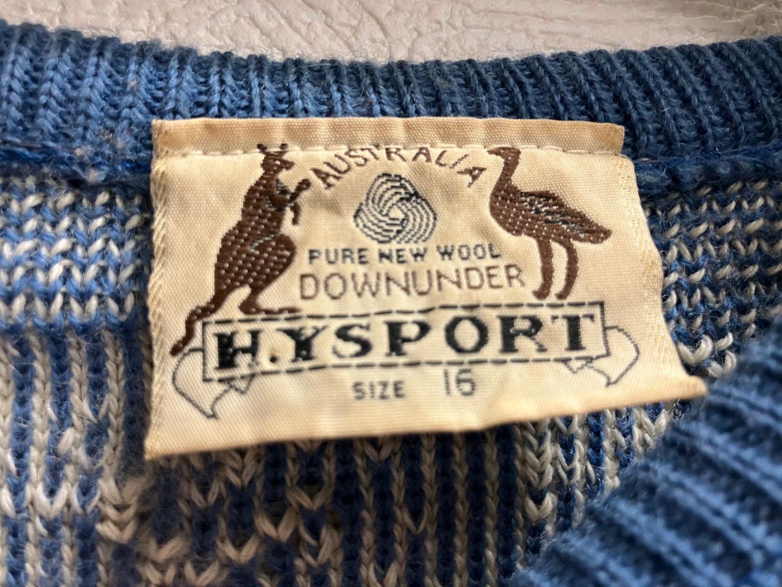 T937 HYSPORT コアラ柄 ニット オーストラ リアレディースM 16