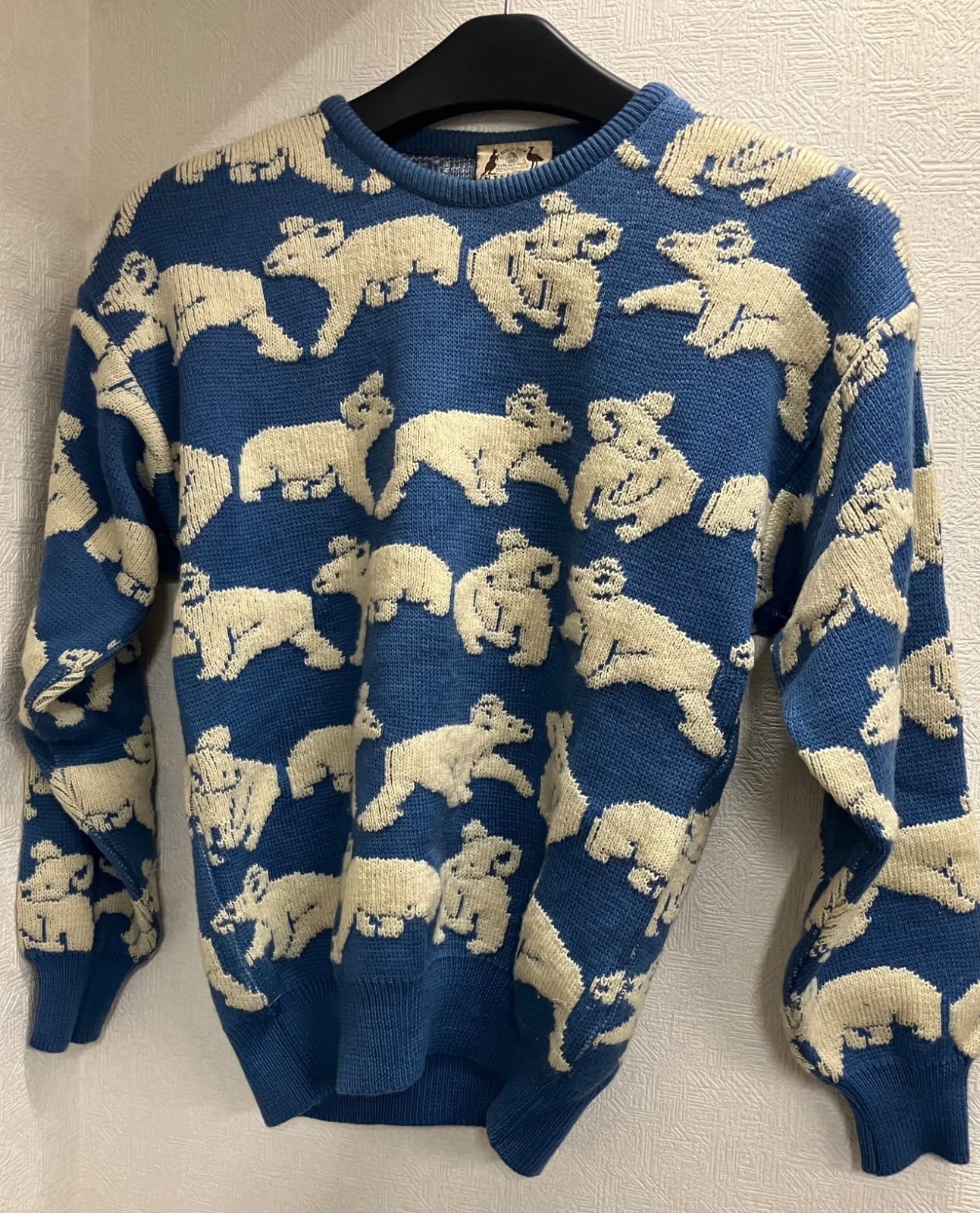 T937 HYSPORT コアラ柄 ニット オーストラ リアレディースM 16