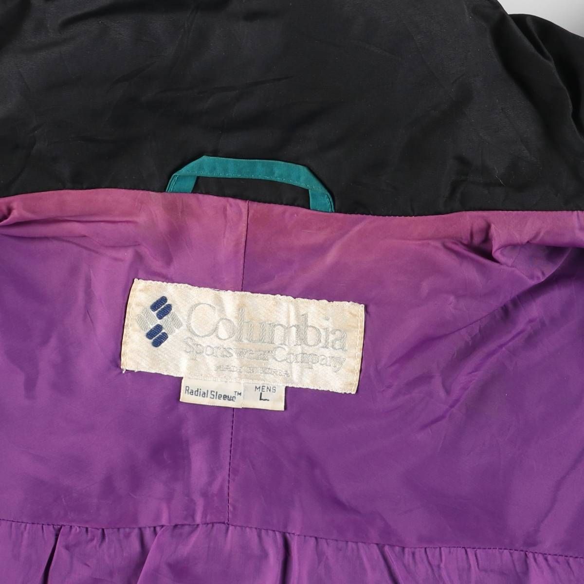 古着 90年代 コロンビア Columbia 白タグ マウンテンジャケット シェル