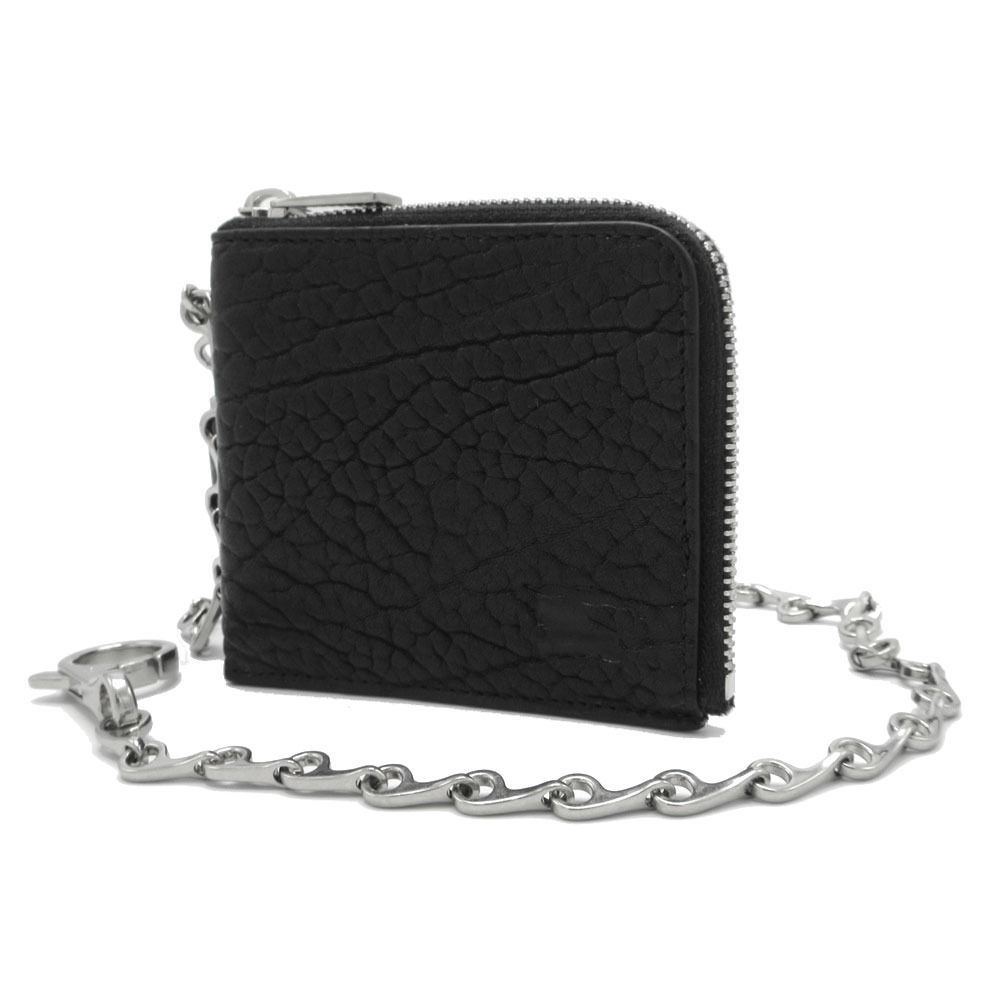 BURBERRY ウォレットチェーン 黒 ブラック レザー ロゴ バーバリー 新品】バーバリー 8075607 BLACK (ブラック) 財布 スリム財布 BURBERRY