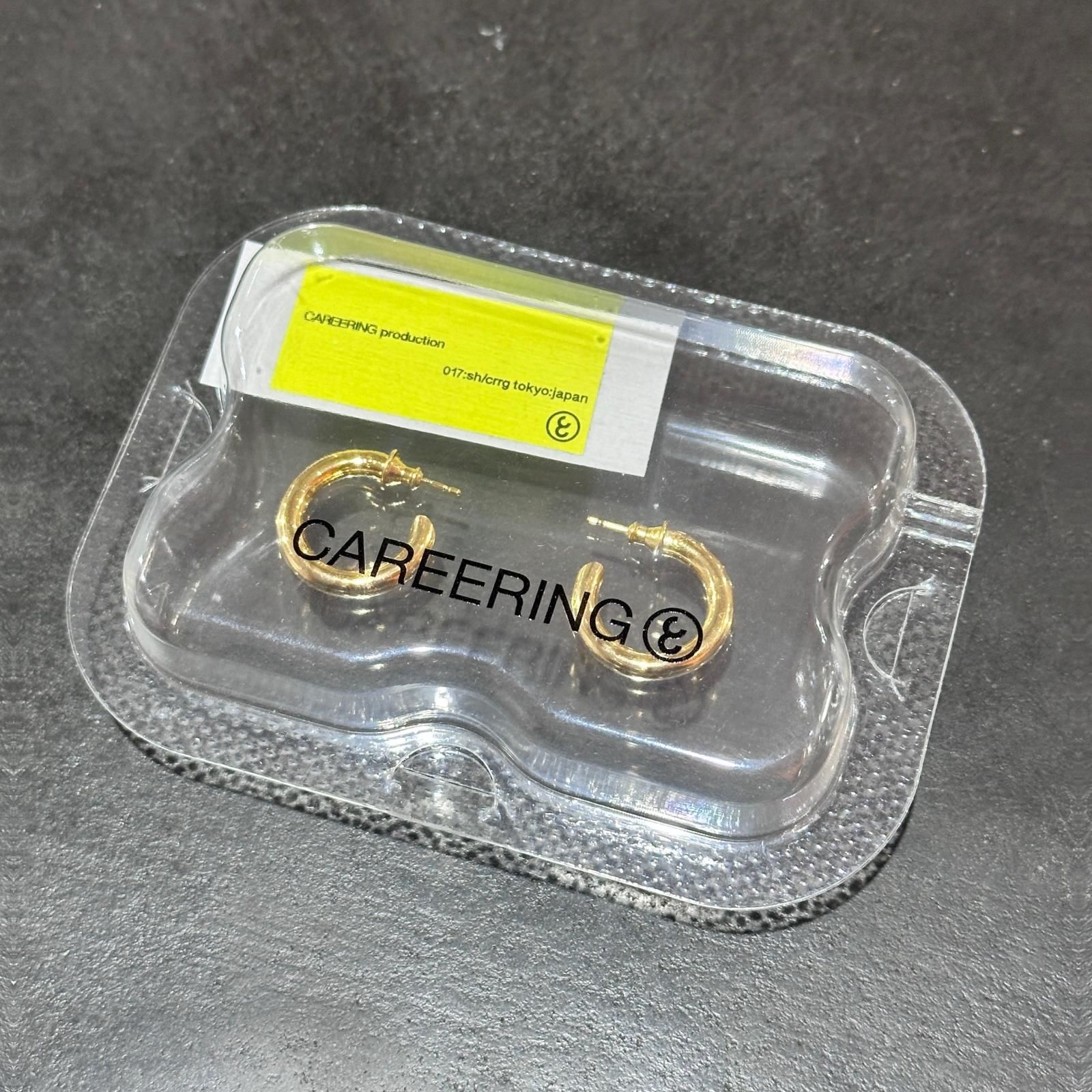 参考上代58300円 CAREERING PLACEBO 701 ピアス 両耳用 キャリアリング