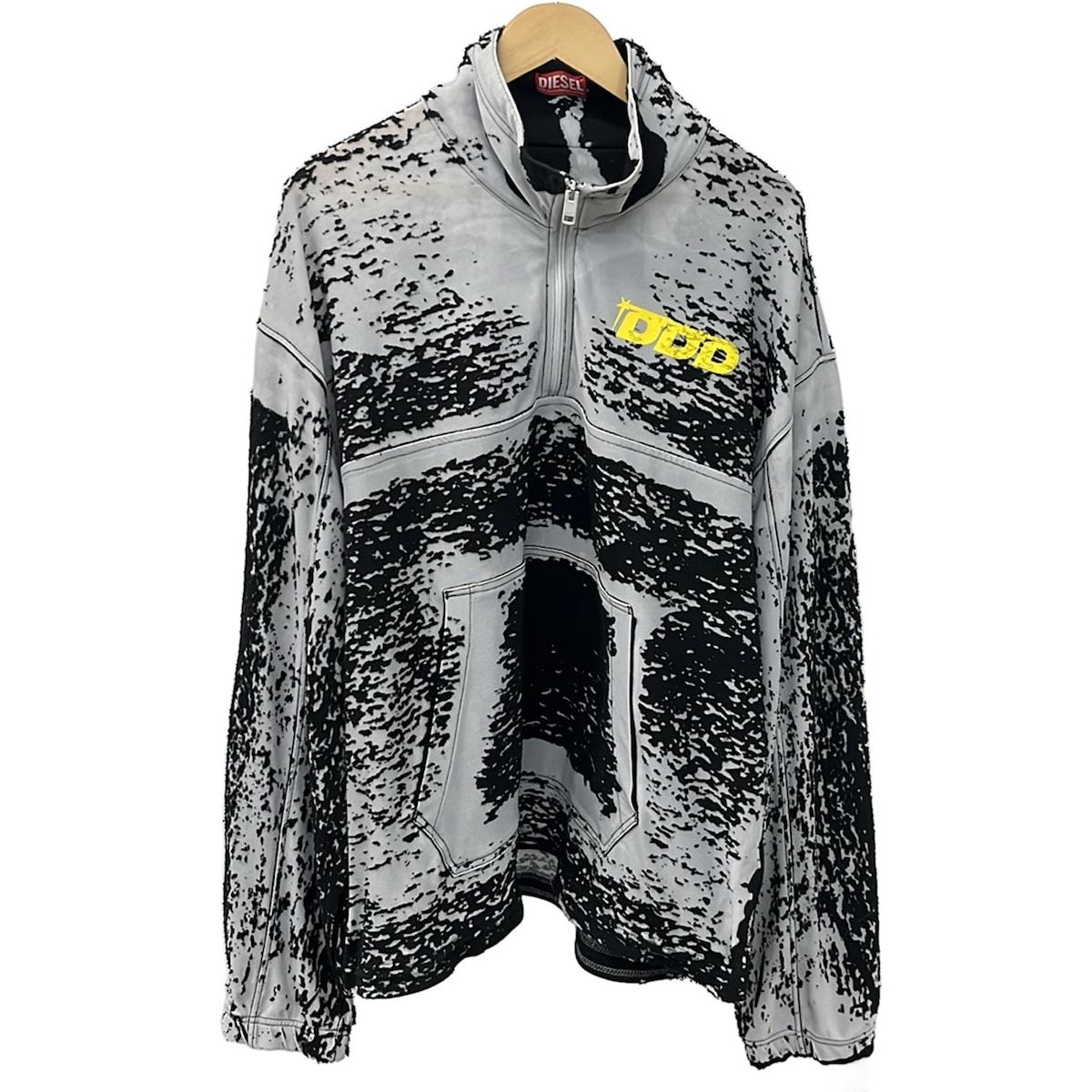 DIESEL(ディーゼル) ブルゾン サイズXXL XL メンズ - ライトグレー×黒