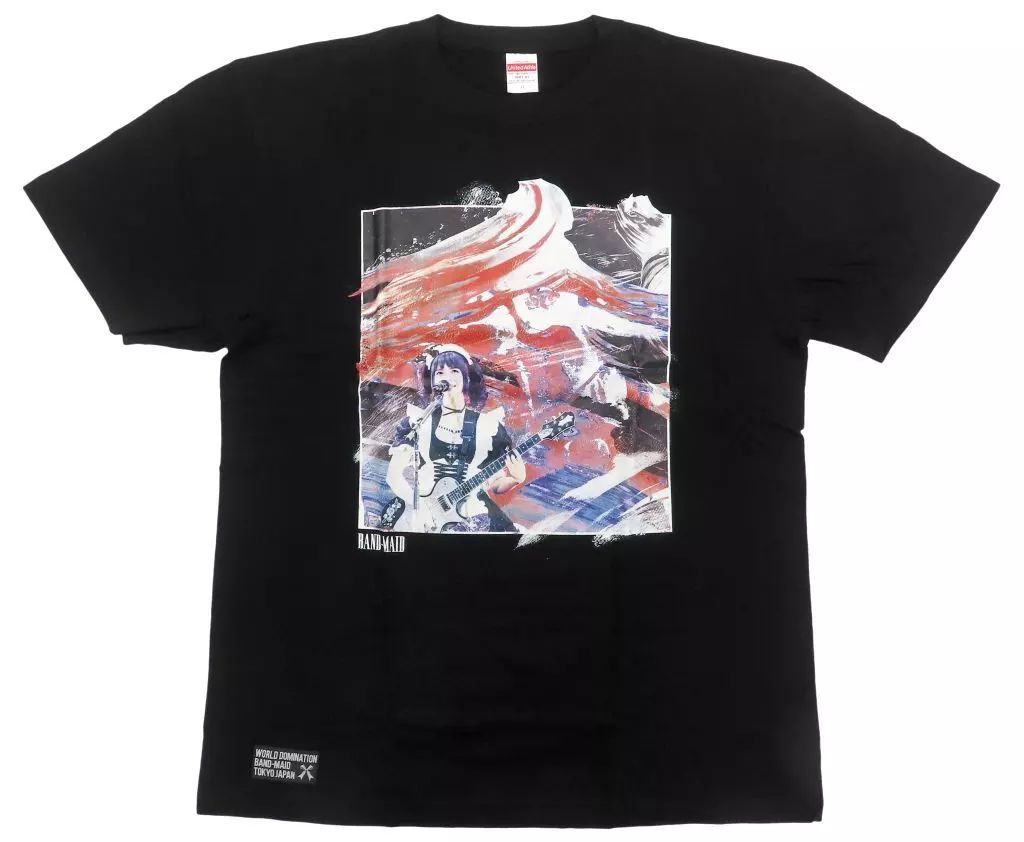 中古】Tシャツ 小鳩ミク(BAND-MAID) PAINT PHOTO-T(Tシャツ) ブラック