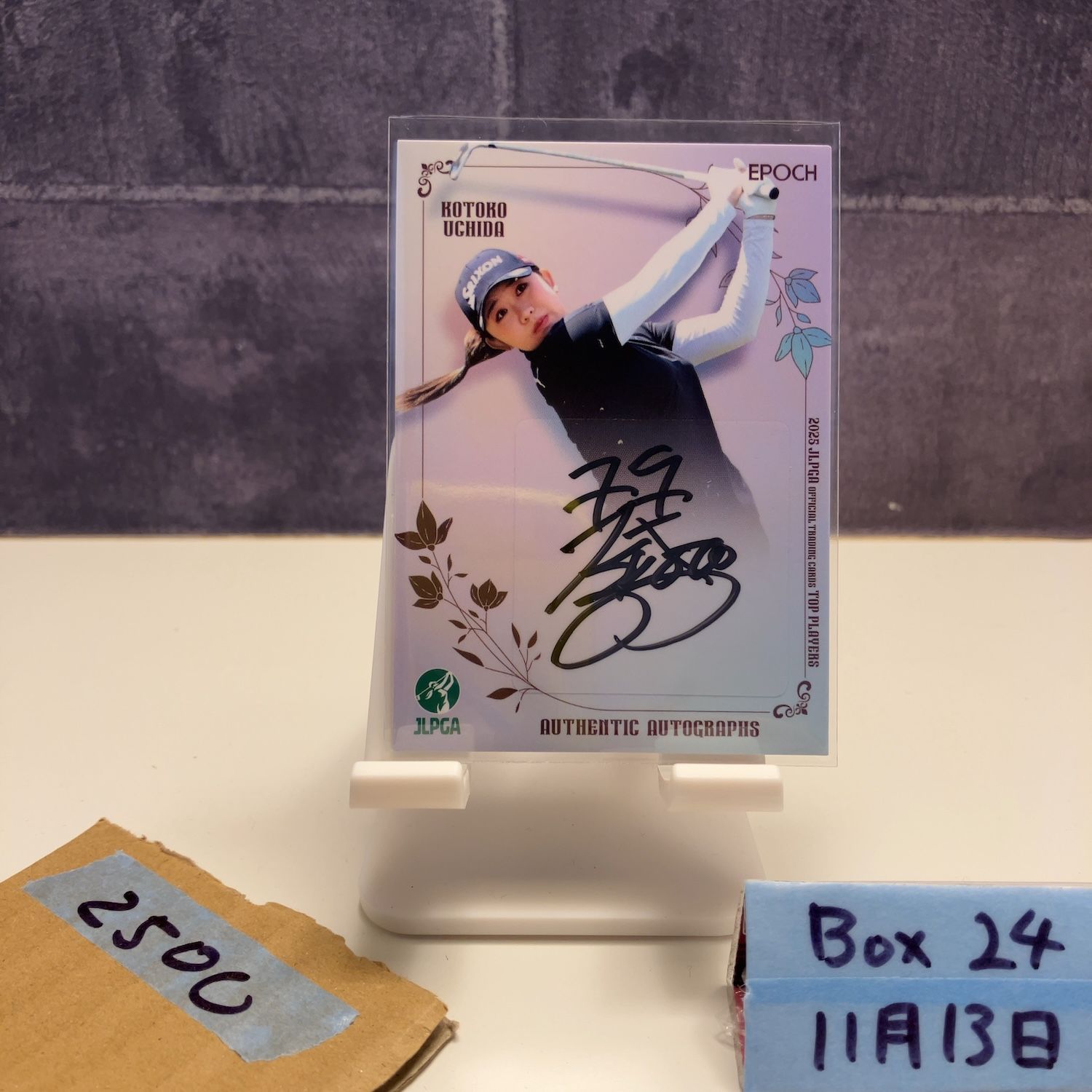 2025 EPOCH 内田ことこ Kotoko Uchida 046/102 直筆サインカード JLPGA