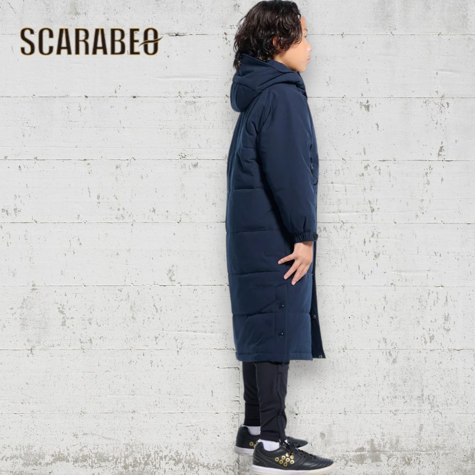 スボルメ SVOLME ジュニア 発熱中綿ベンチコート 1243-33304 ネイビー