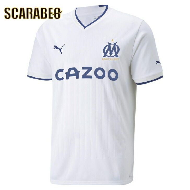 オリンピック マルセイユ 22-23 ホーム 半袖レプリカシャツ サッカー