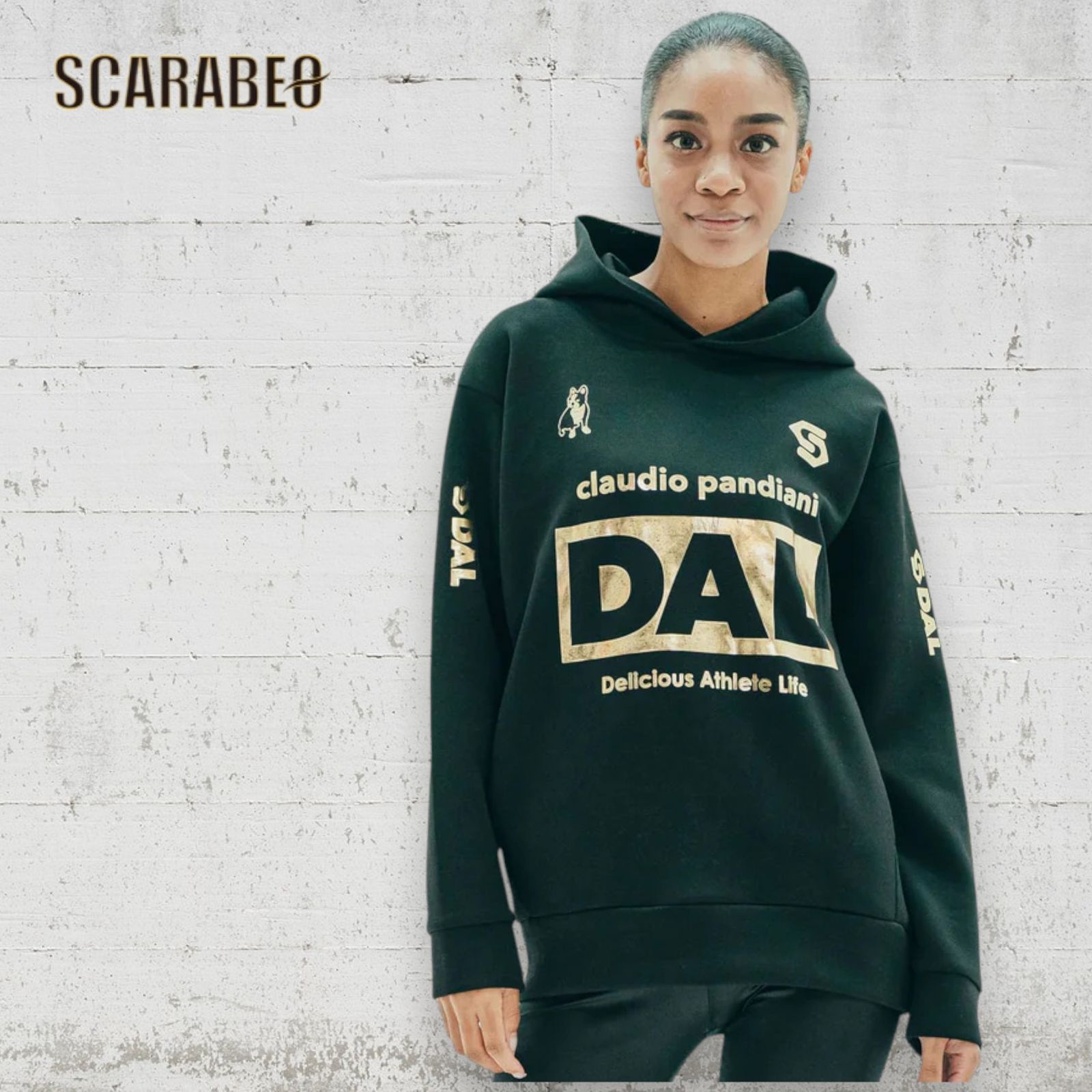 サッカージャンキー DAL ダンボールニットフーディー ブラック 