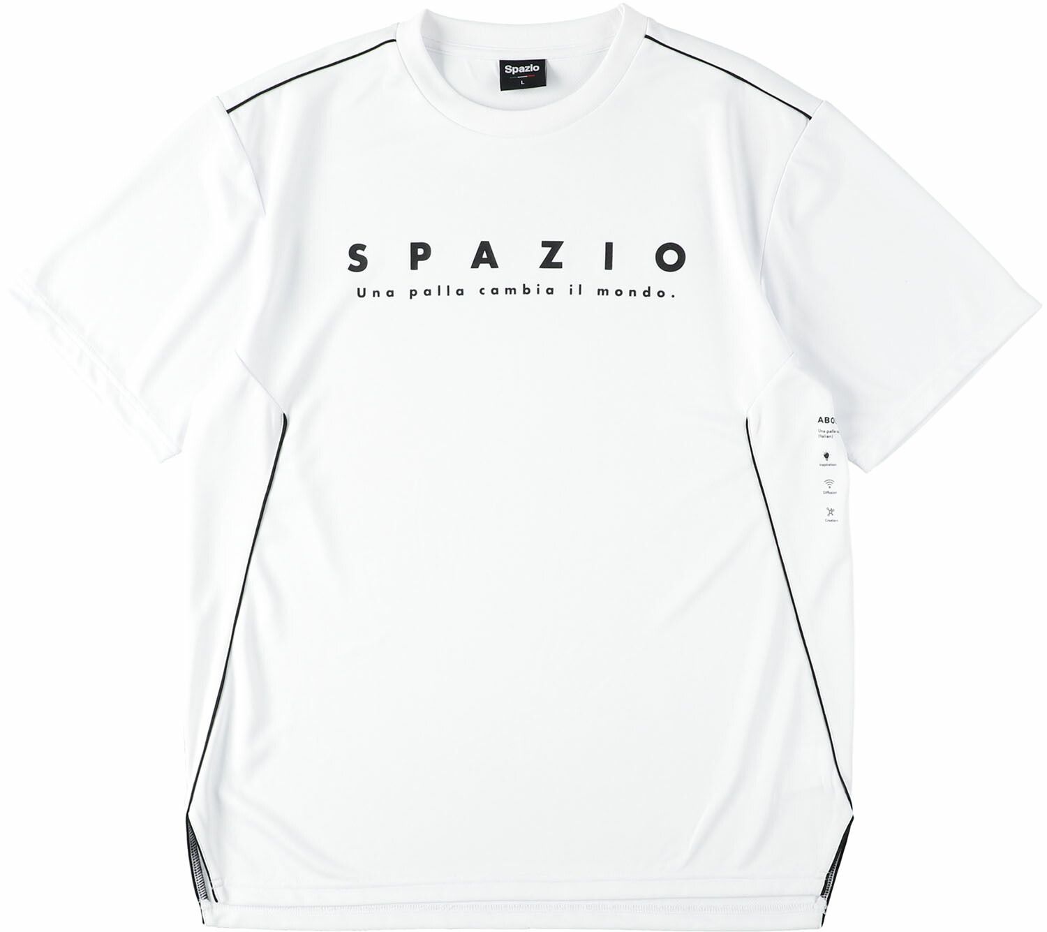 スパッツィオ パイピングカットプラシャツ レディース メンズ  ブランド ファッション アウトドア ge1053 01：ホワイト O