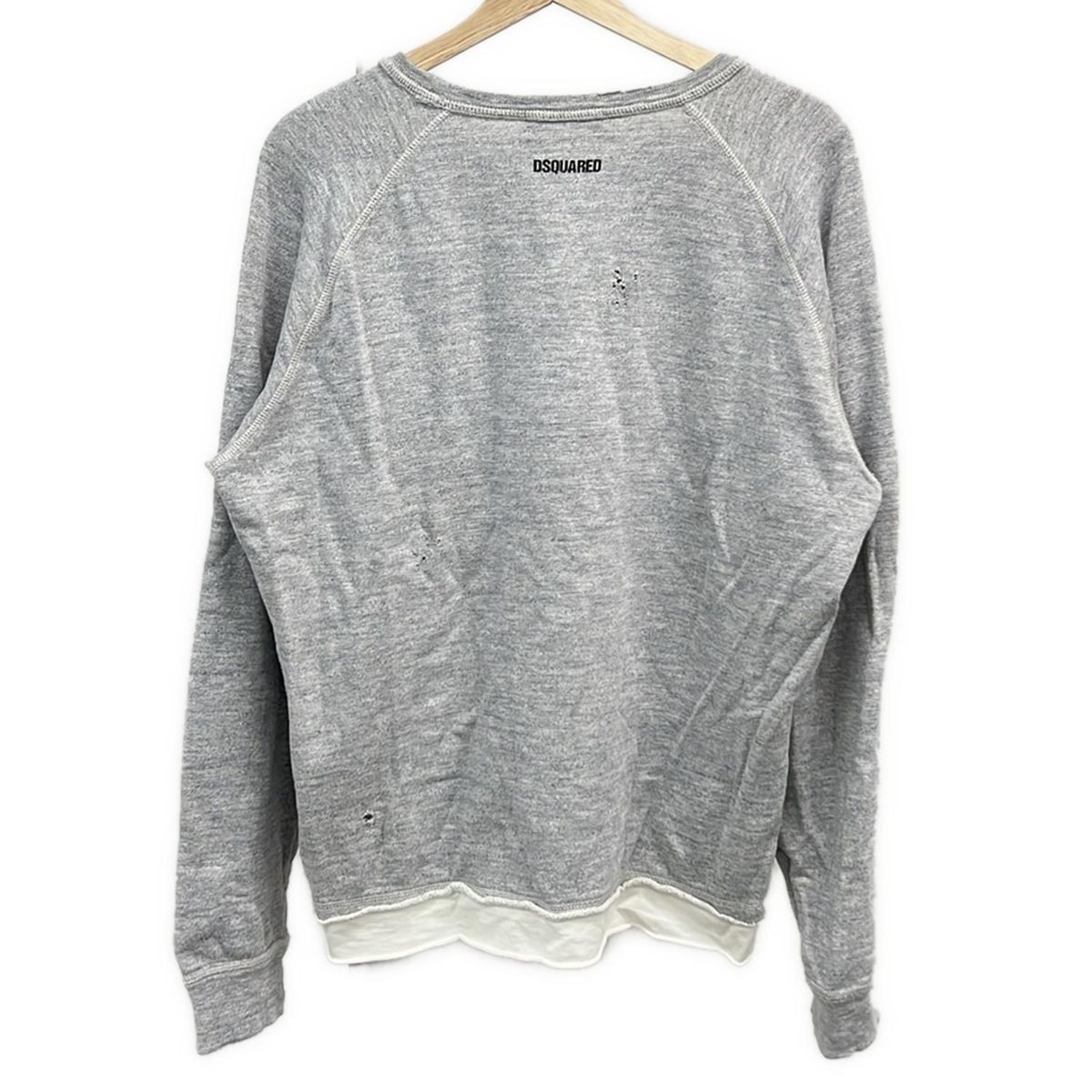 超美品DSQUARED2 グレー トレーナー サイズM 本物保証 DSQUARED2 ディースクエアード スウェット トレーナー XSサイズ