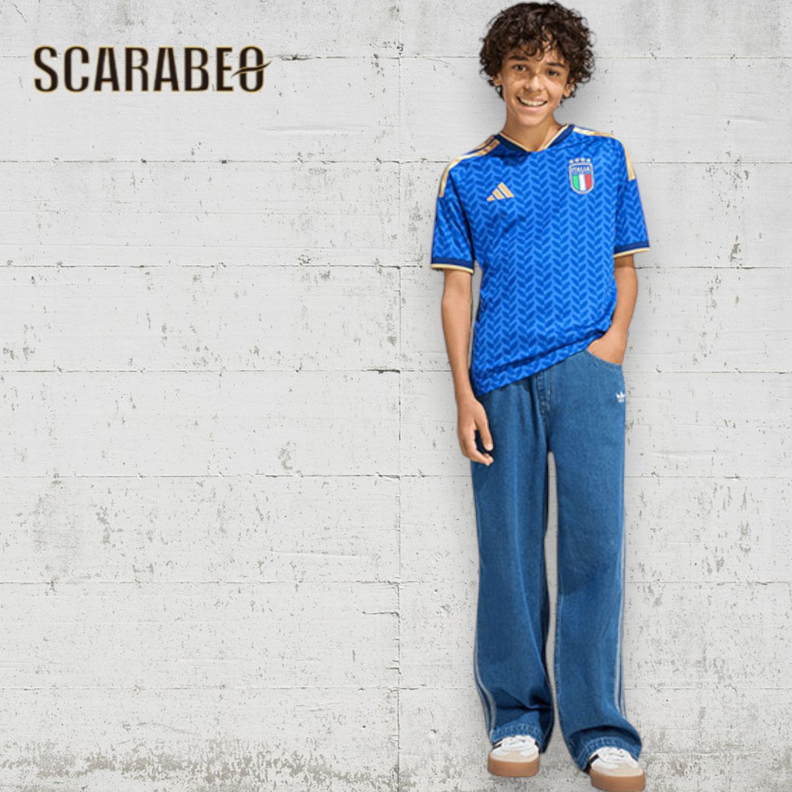 アディダス ジュニア イタリア代表 2026 ホーム レプリカ ユニフォーム 