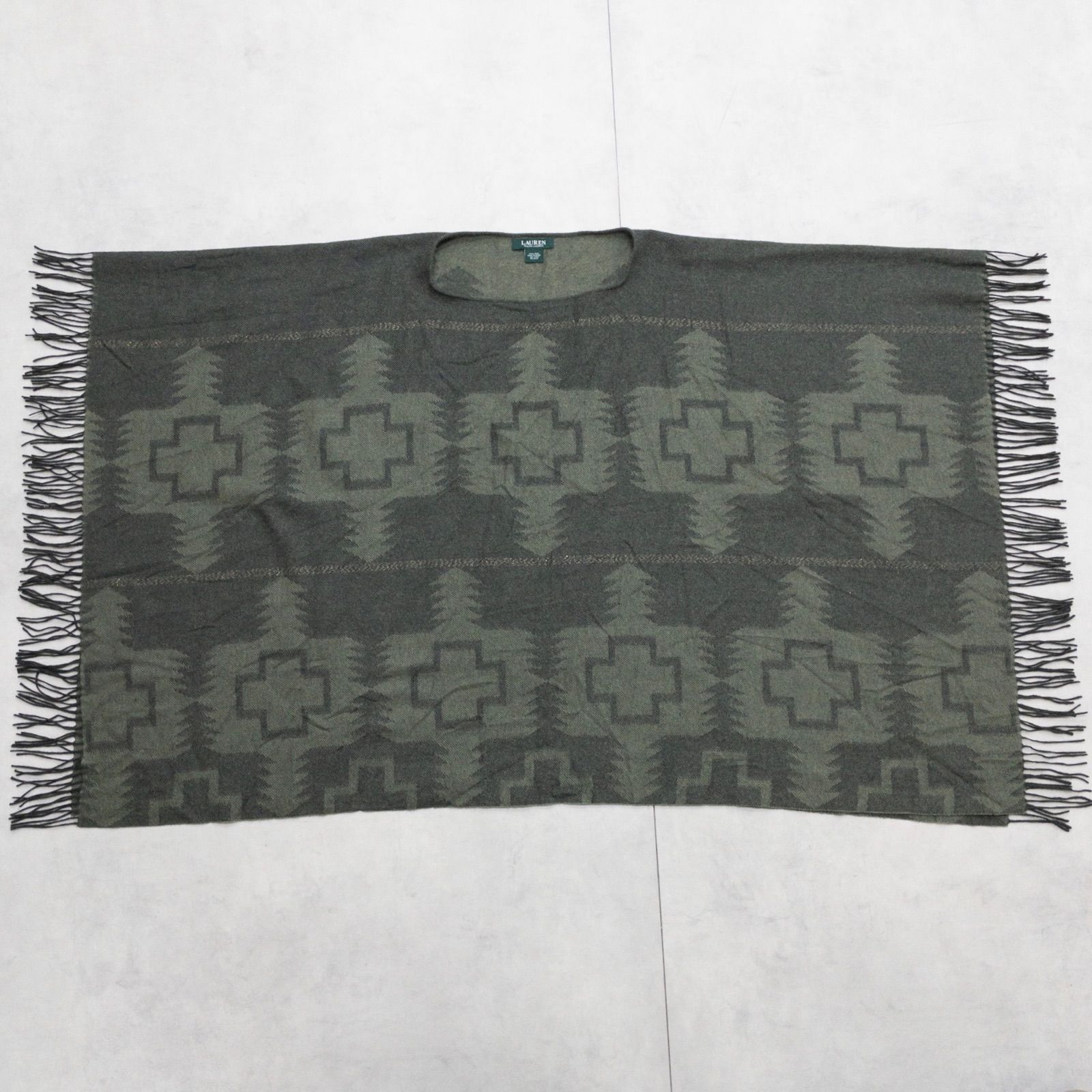 LAUREN RALPH LAUREN ローレン ラルフローレン ポンチョ ケープ