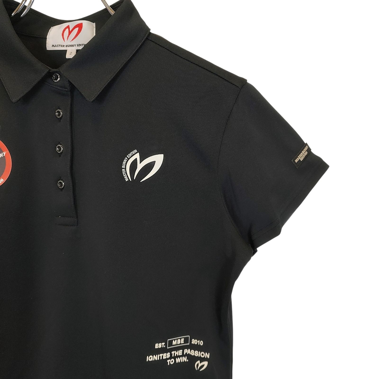 master bunny他ゴルフロゴ刺繍ポロシャツ＋スカートサイズ2新品未使用有 MASTER BUNNY EDITION マスターバニーエディション ゴルフ 23SS 半袖