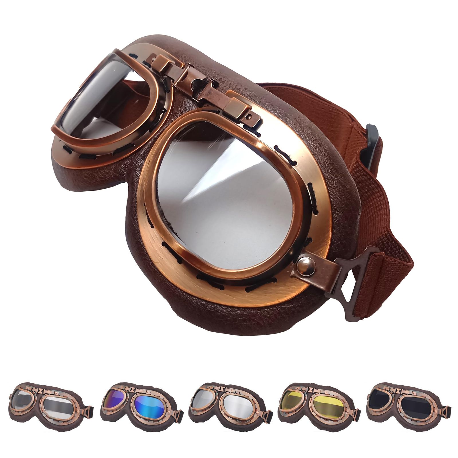 DOYOUCOTO] バイク ゴーグル ビンテージ風 ヴィンテージ レトロ