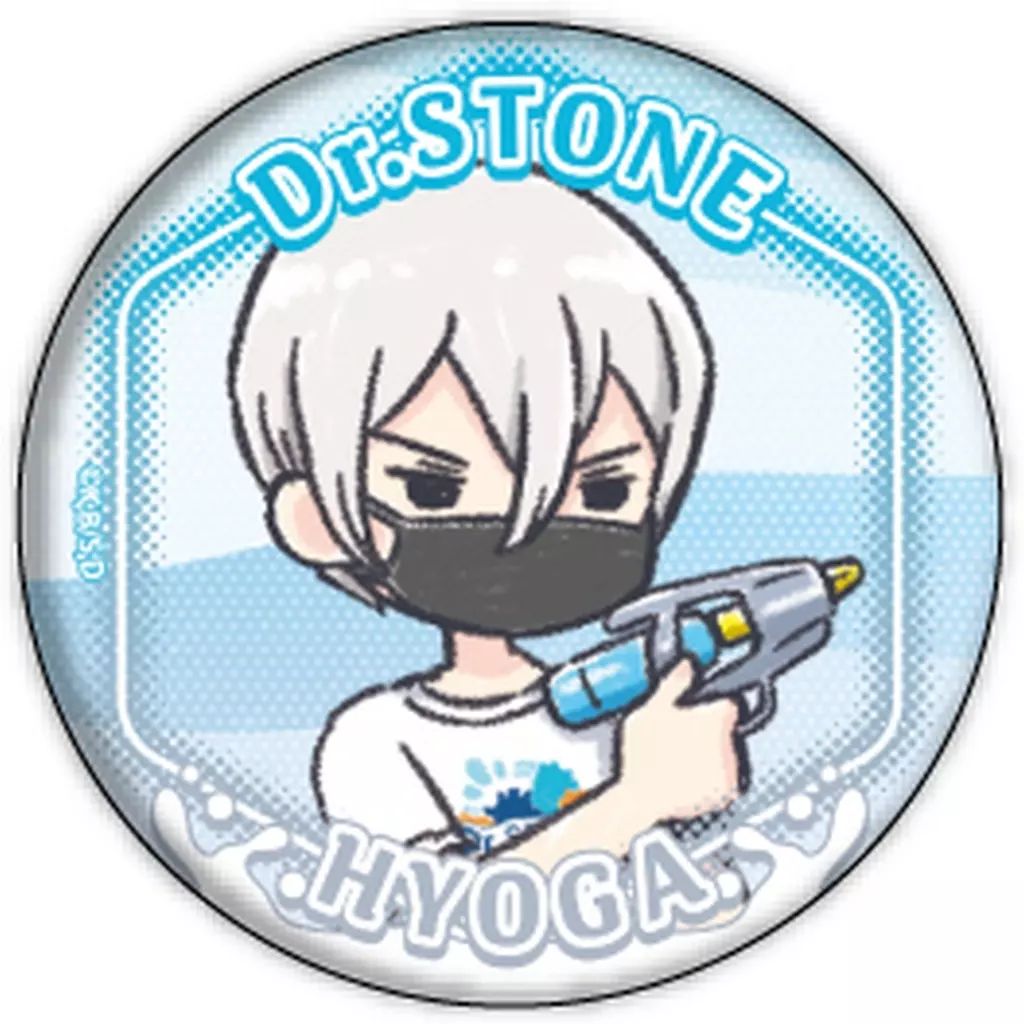 中古】バッジ・ビンズ 氷月 「Dr.STONE 缶バッジ 31.ウォーターガンver