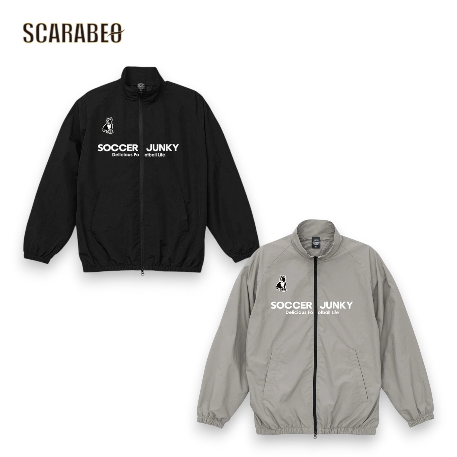 サッカージャンキー レトロワッシャー ナイロンジャケット メンズ