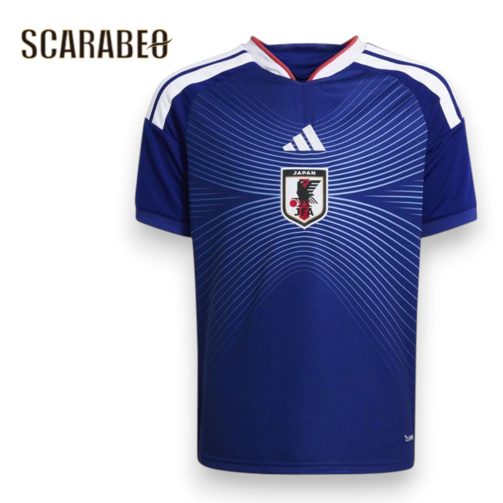 アディダス ジュニア サッカー日本代表 2026 ホーム レプリカ ユニフォーム 半袖 キッズ 子供用 UV719 JZ9688 adidas サムライブルー 青 ブルー サッカー 応援 観戦 シャツ uv719 130