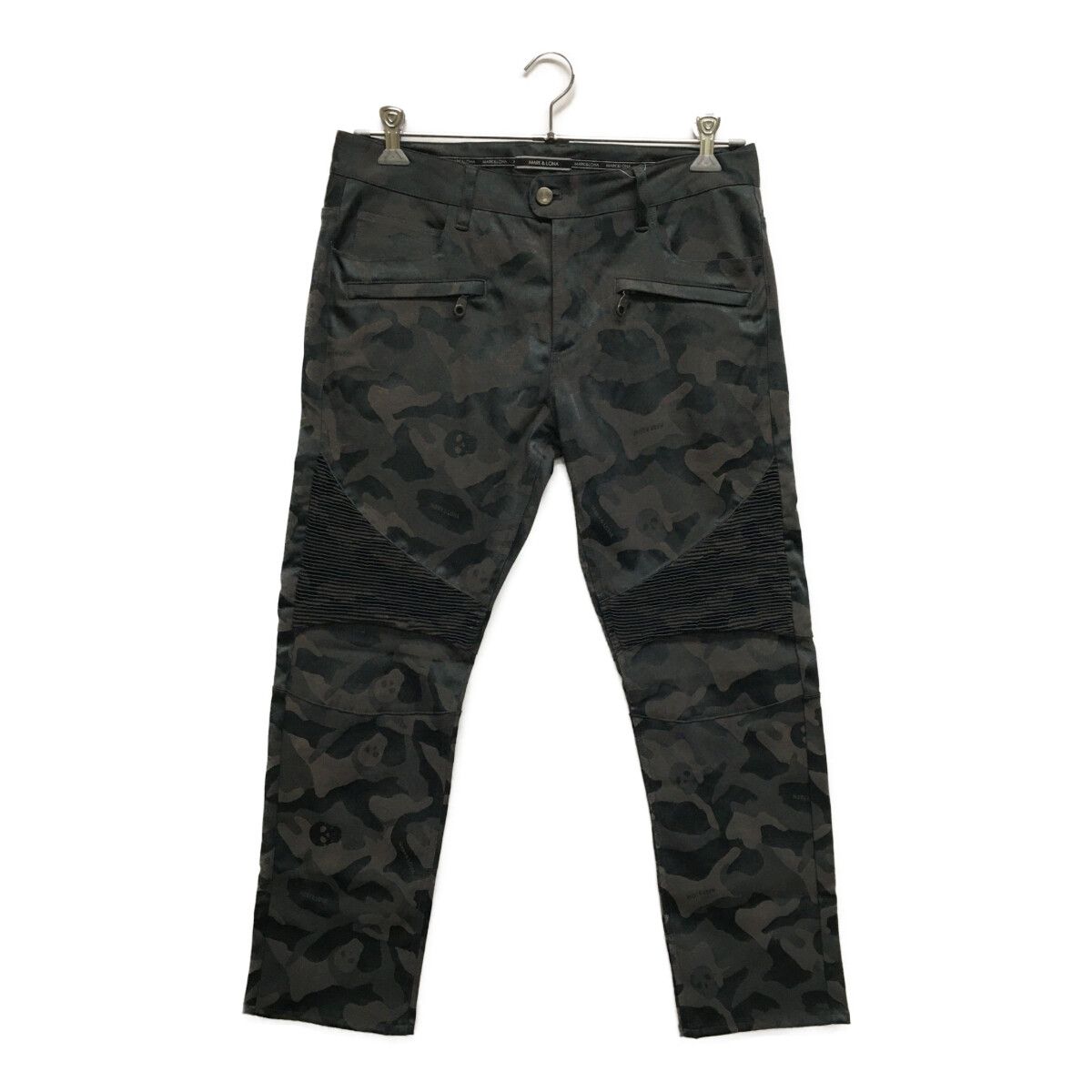 中古 メンズ マークアンドロナ MARK&LONA パンツ L グレー系 カモフラ