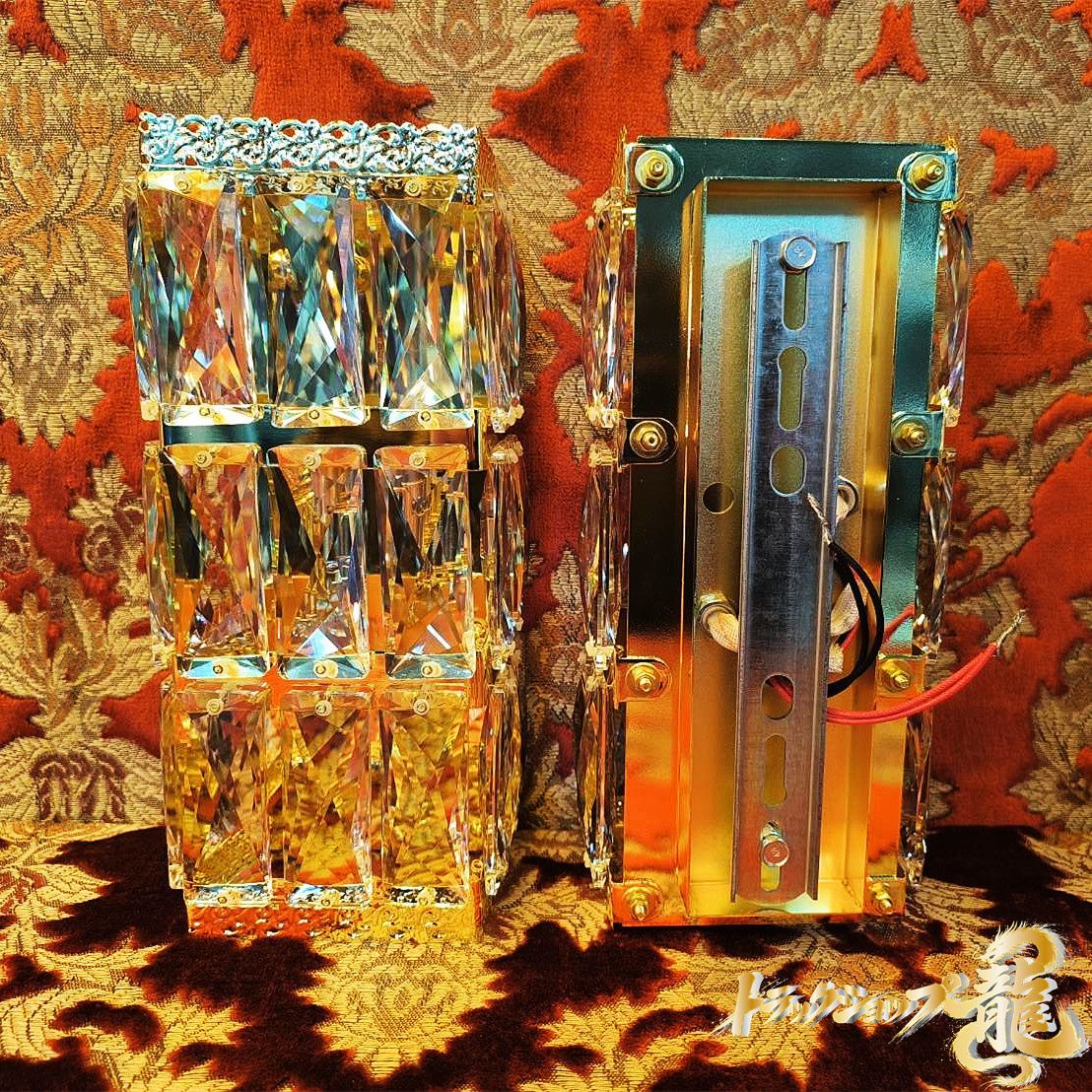 新品即納 壁掛 シャンデリア2個セット フルゴールドメッキ レトロ