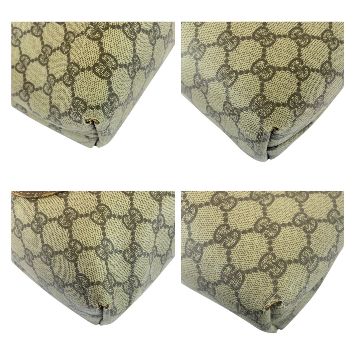 GUCCI グッチ ヴィンテージ オールドグッチ シェリーライン ベージュ