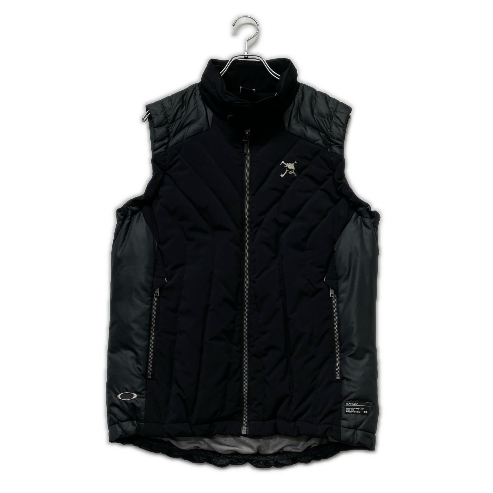 中古 メンズ オークリー OAKLEY ダウンベスト XL 黒 ブラック