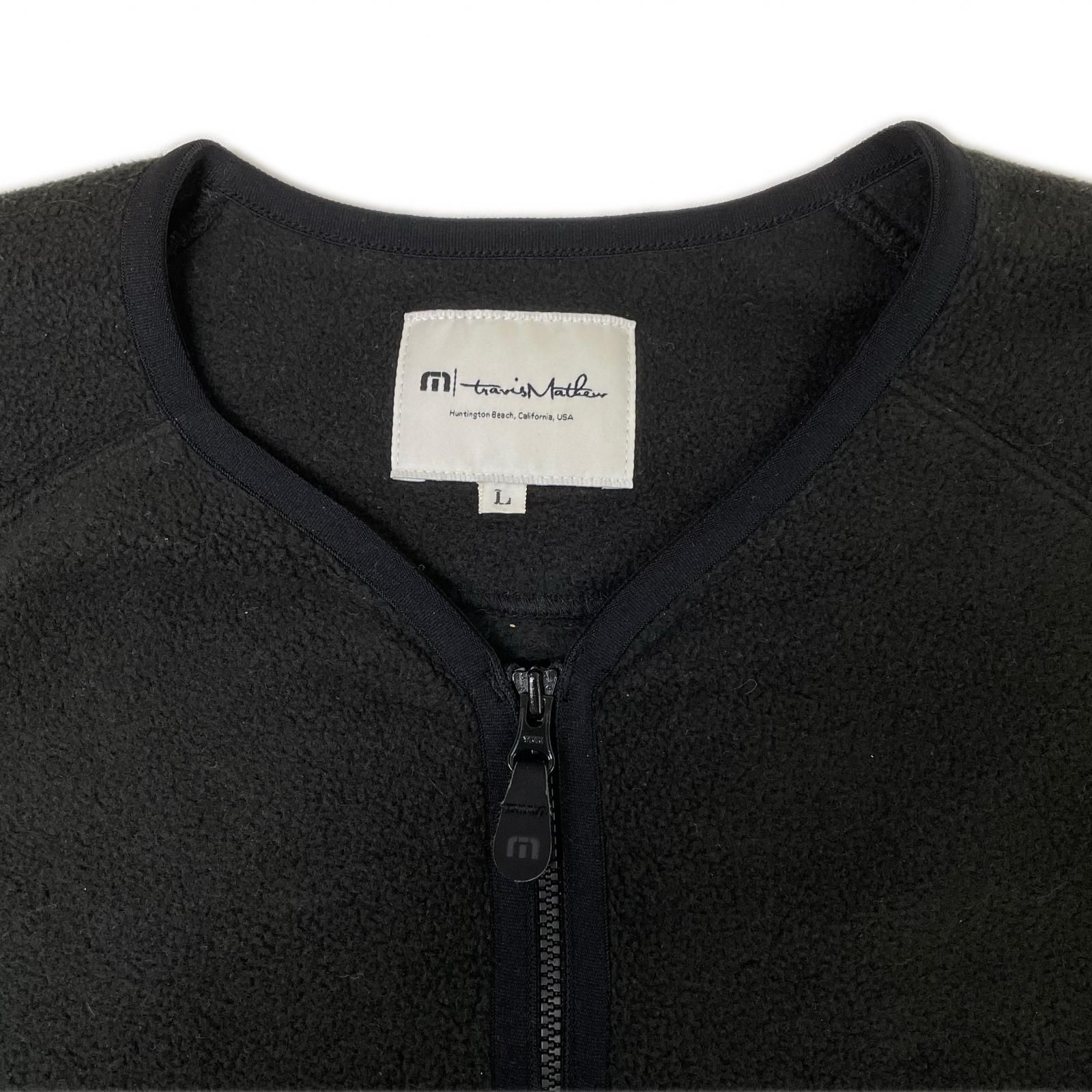 【美品】トラビスマシュー　フリース　メンズ 中古 メンズ トラビスマシュー TRAVIS MATHEW ハーフジップアウター L