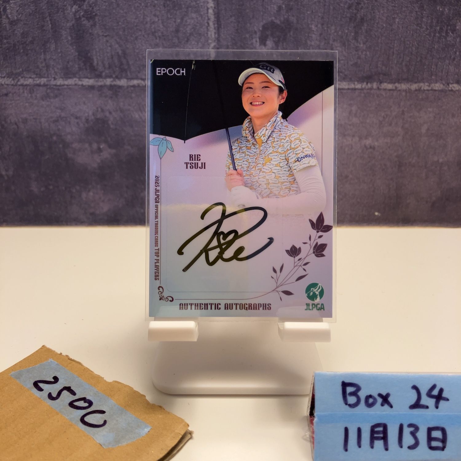2025 EPOCH 辻梨恵 Rie Tsuji 084/129 直筆サインカード JLPGA 女子