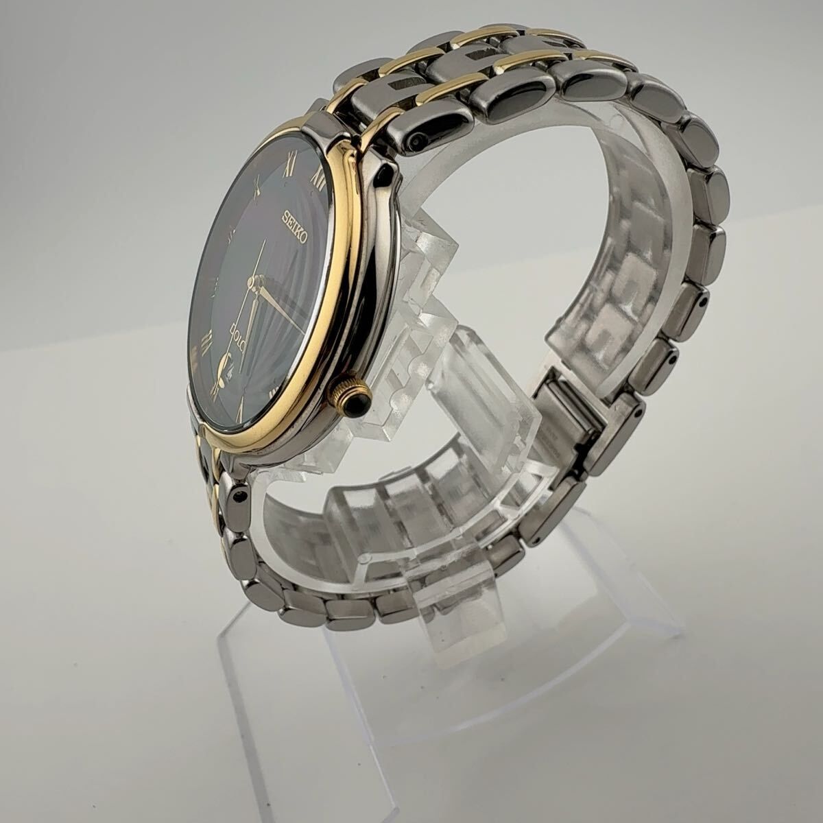 SEIKO 5E32-6A70 セイコー DOLCE ドルチェ クォーツ ネイビー 腕時計 