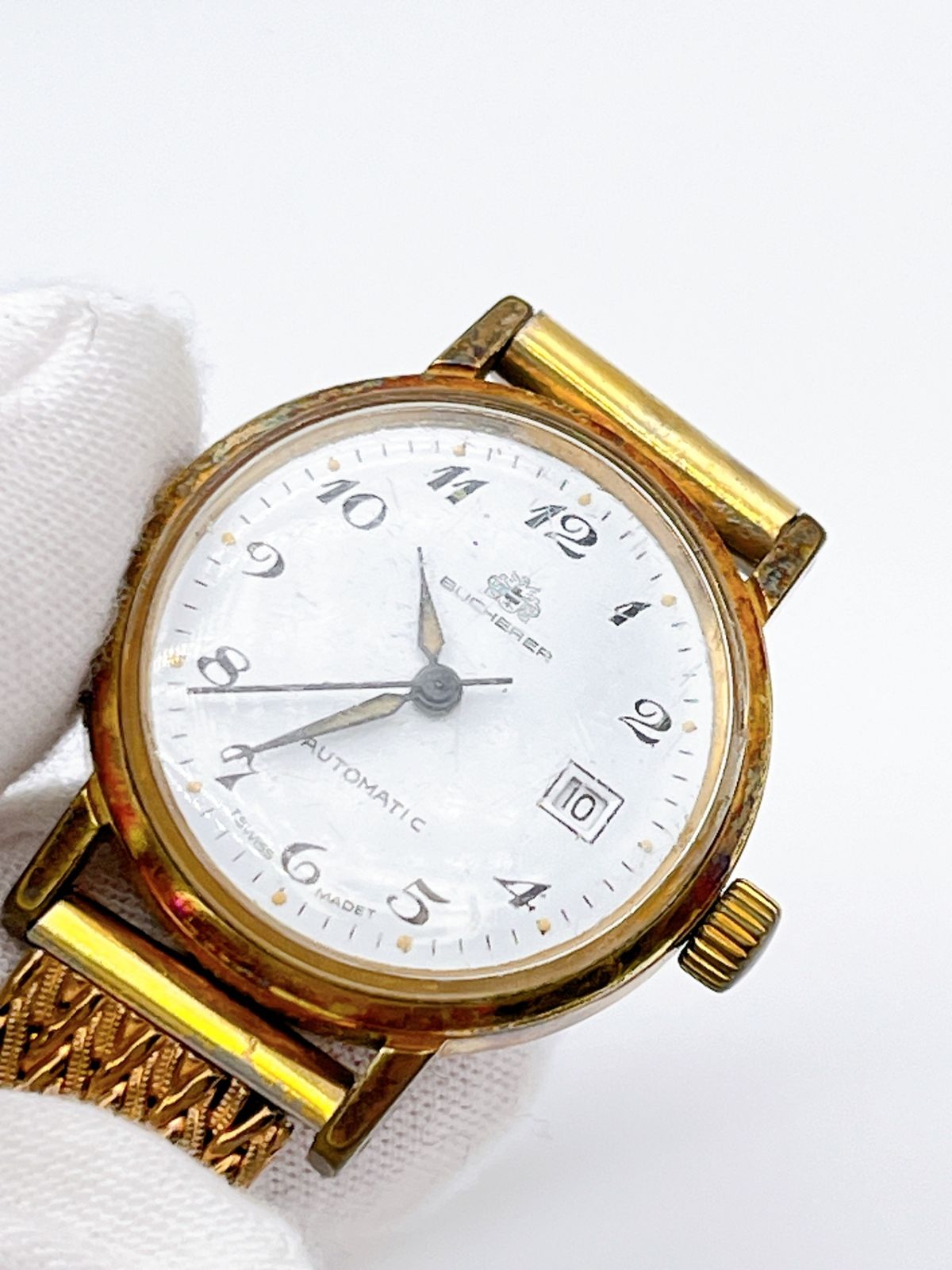 BUCHERER ブヘラ 手巻き腕時計 稼働品 スイス製 ヴィンテージ Bucherer/ブヘラ レディース腕時計 自動巻き Swiss made/スイスメイド