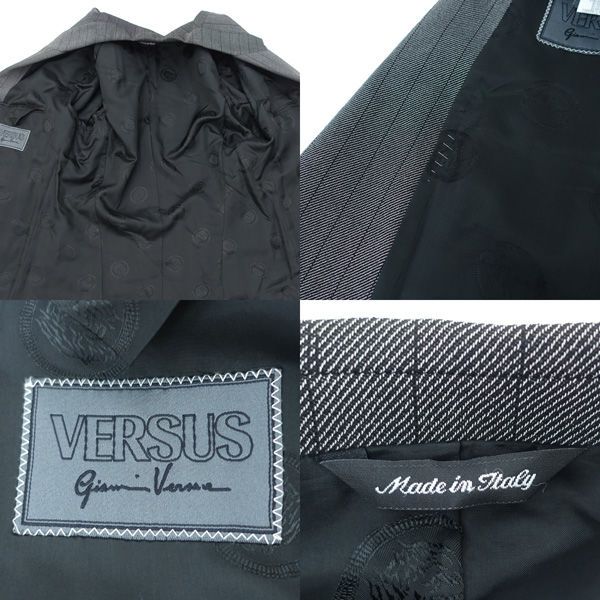 VERSUS GIANNI VERSACE ◇セットアップ/ダブル/2タック/ストライプ