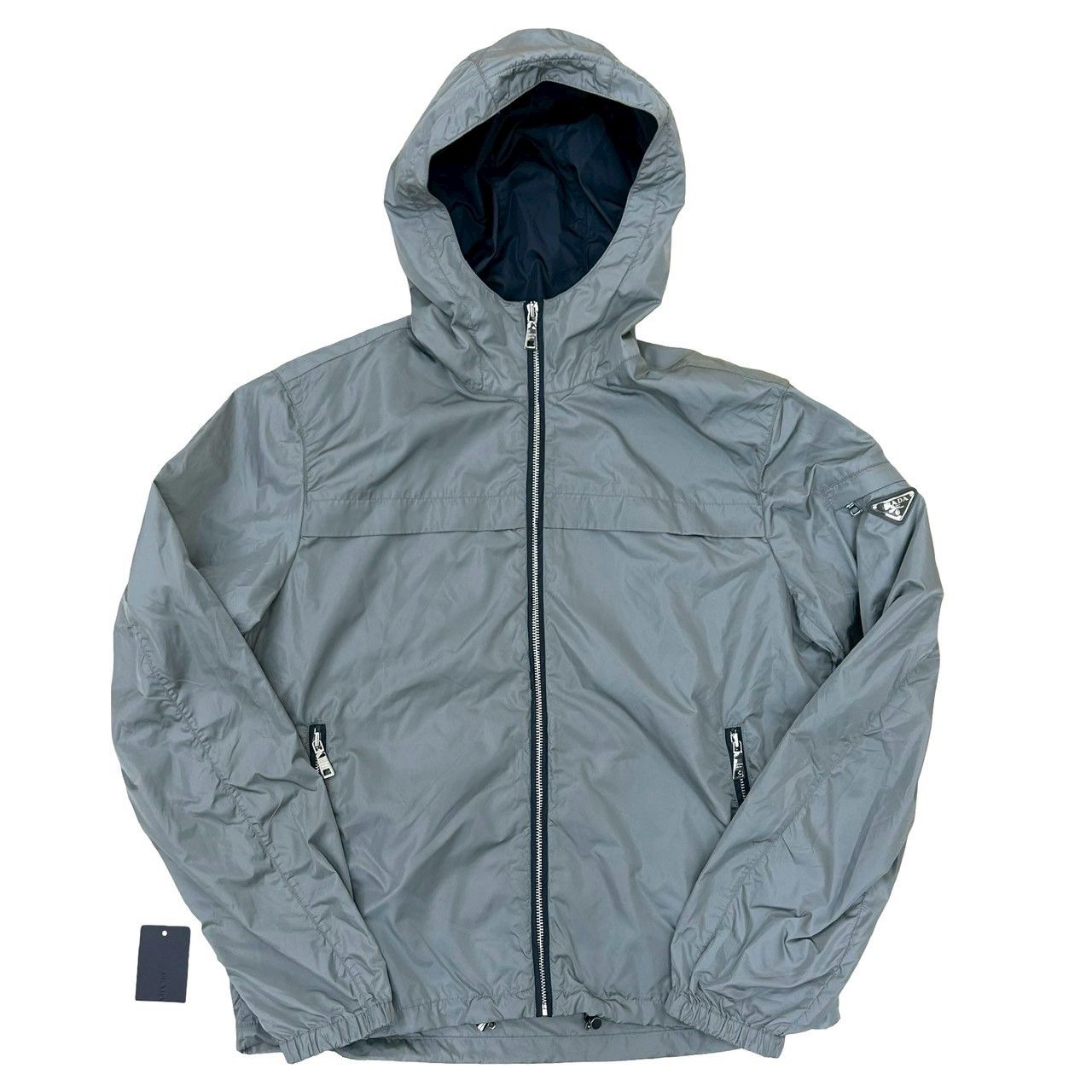 PRADA プラダ　スポーツ　オールドプラダ　グレー　止水　ブルゾン 極 美品 希少品 PRADA プラダスポーツ ナイロン ジップアップ