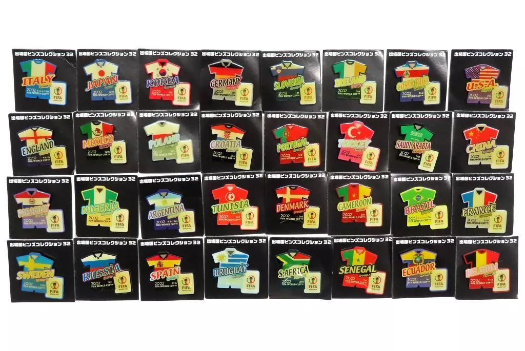中古】バッジ・ピンズ(キャラクター) 全32種セット 「2002 FIFA WORLD