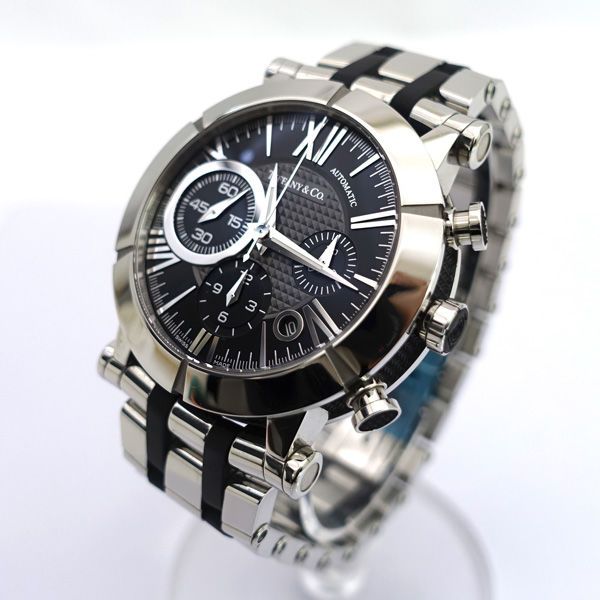  TIFFANY Co ティファニー アトラス ジェント クロノグラフ メンズ 腕時計 自動巻 Z1000 82 12A10A00A メンズ MEN 男性 紳士 腕時計 ウォッチ Watch クロノグラフ 自動巻 ブランド 二次会向け 自動巻き時計 腕時計(アナログ)