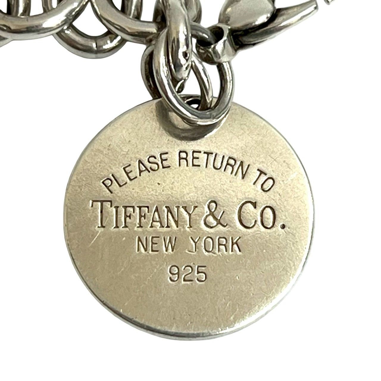極 美品 TIFFANY&Co. ティファニー リターントゥ ラウンドタグ ロゴ
