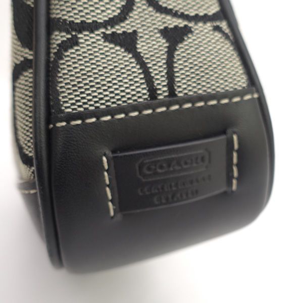 COACH / コーチ ◇シグネチャー アクセサリーポーチ キャンバス レザー