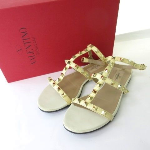 ヴァレンティノ ガラヴァーニ Vサンダル シューズ フラット スタッズ