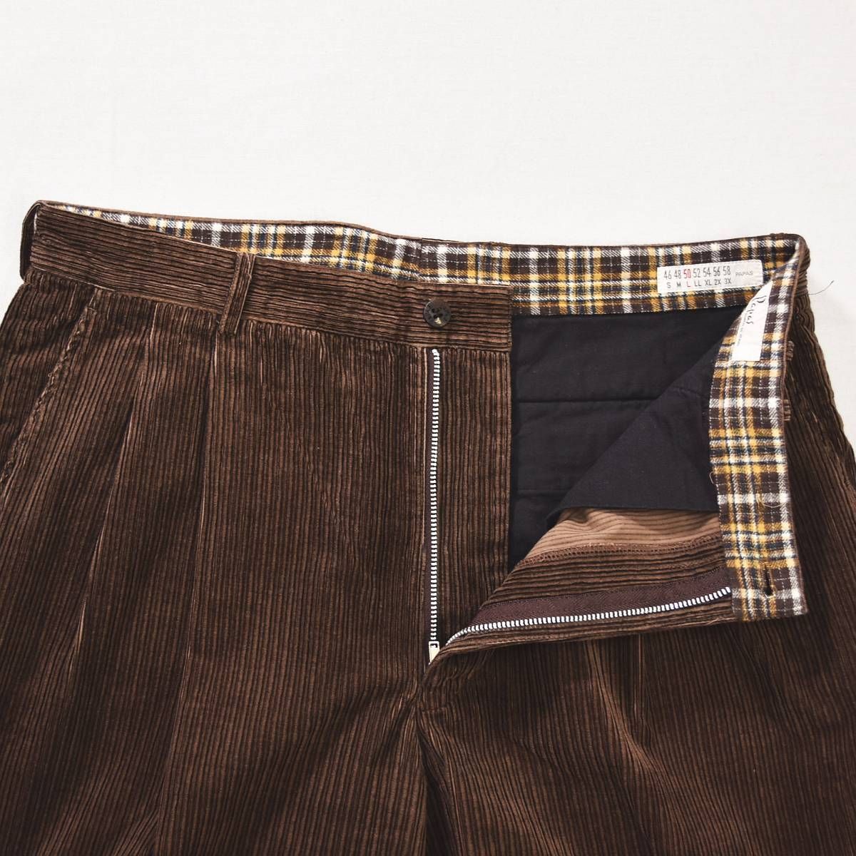 最高級カシミヤ混✨PAPAS ワイド2タックパンツ LL イタリア製最高級生地 最高級カシミヤ混✨PAPAS ワイド2タックパンツ LL イタリア製最高級