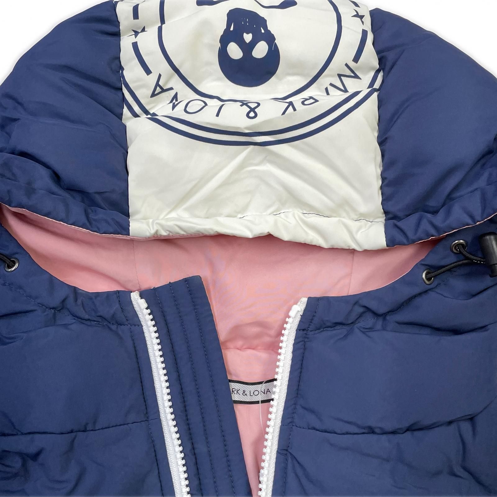 中古 レディース マークアンドロナ MARK&LONA ダウンベスト 36(S) 青系