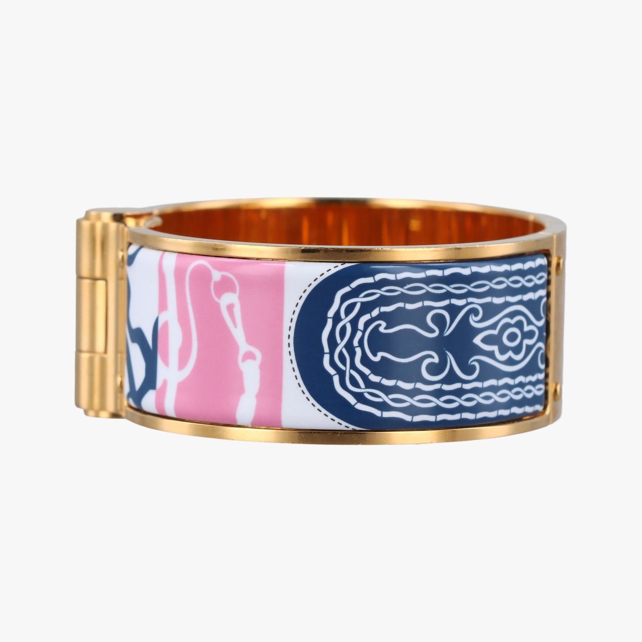 エルメスHermesクリッククラック ピンク×ゴールド×マルチカラー GP SP