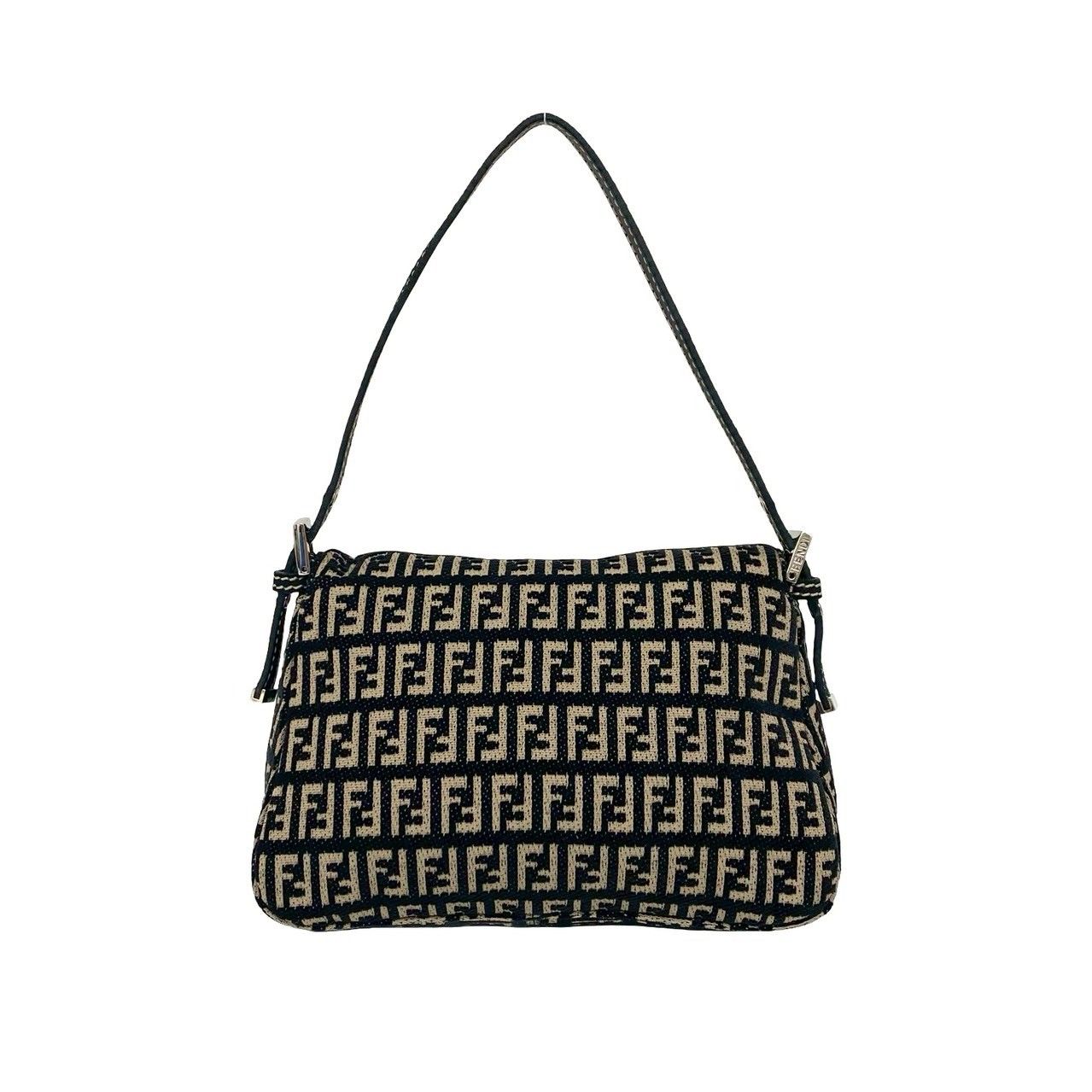 極 美品 FENDI フェンディ マンマバケット ズッキーノ FF 柄 コットン