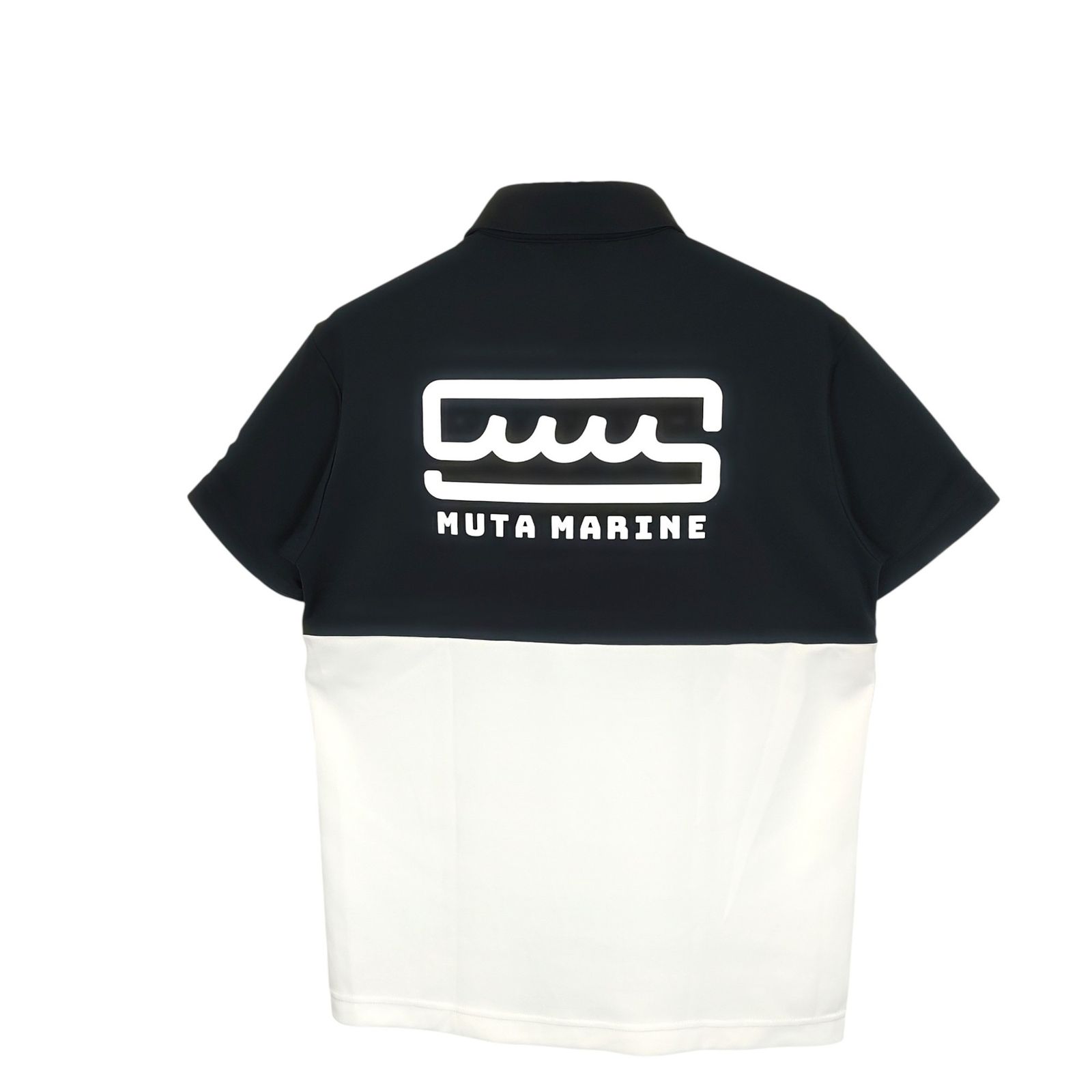 muta-marine ムータマリン ボックスロゴ ポロシャツ muta MARINE ムータ マリン バイカラー 半袖 ポロシャツ MUJ98507 5 M