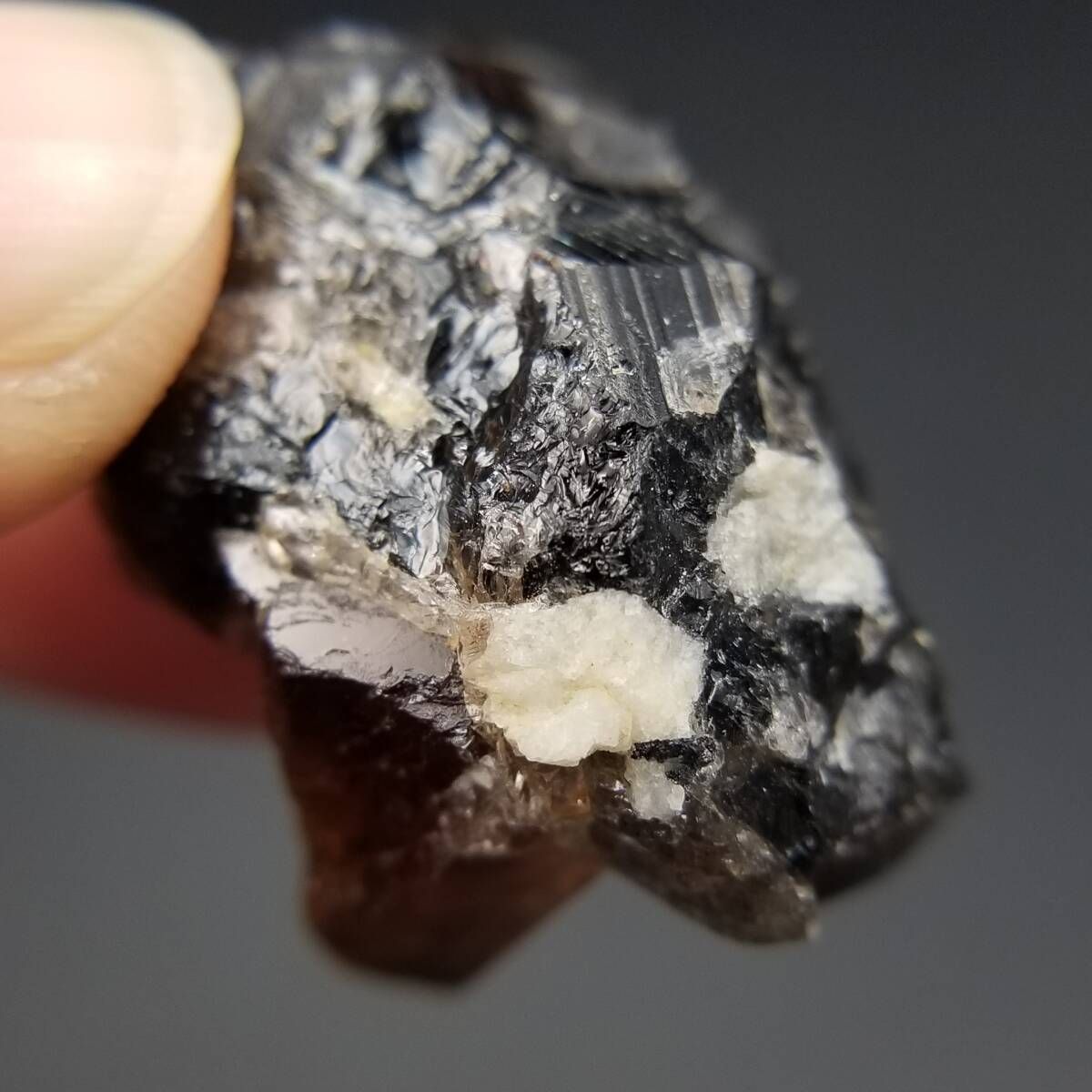 トパーズ ハニー カラー 結晶 スモーキークォーツ 共生 自形 標本 鉱物