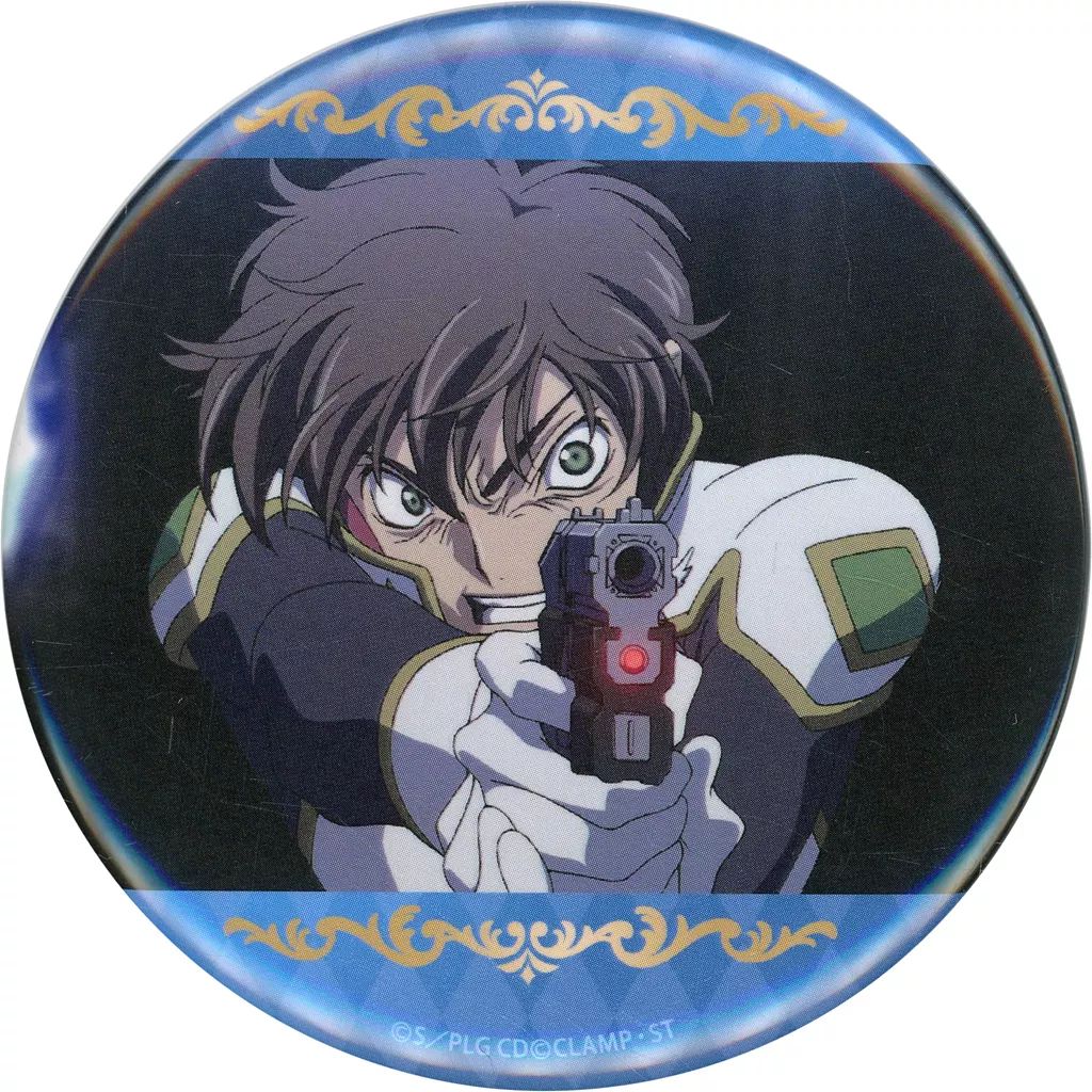 中古】バッジ・ピンズ 枢木スザク(銃) 缶バッジ 「コードギアス 反逆の