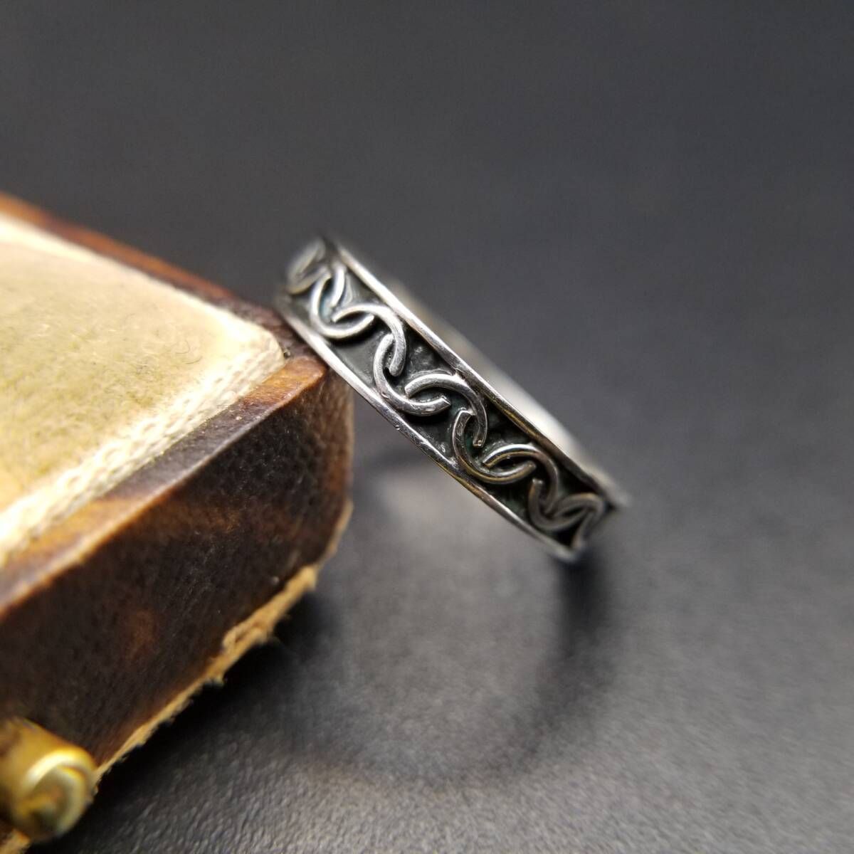 メキシコ 925 シルバー トライバル柄 エタニティ ヴィンテージ バンド