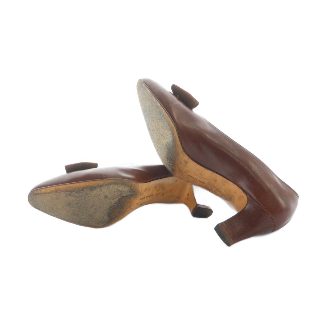 サルヴァトーレフェラガモ Salvatore Ferragamo パンプス スクエアトゥ