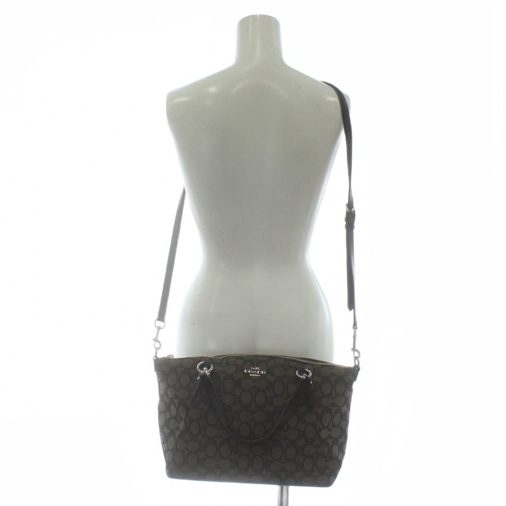 コーチ COACH トートバッグ ショルダー 2WAY キャンバス レザー