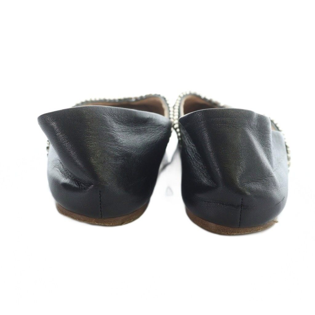 ミュウミュウ miumiu パンプス ポインテッドトゥ レザー ライン