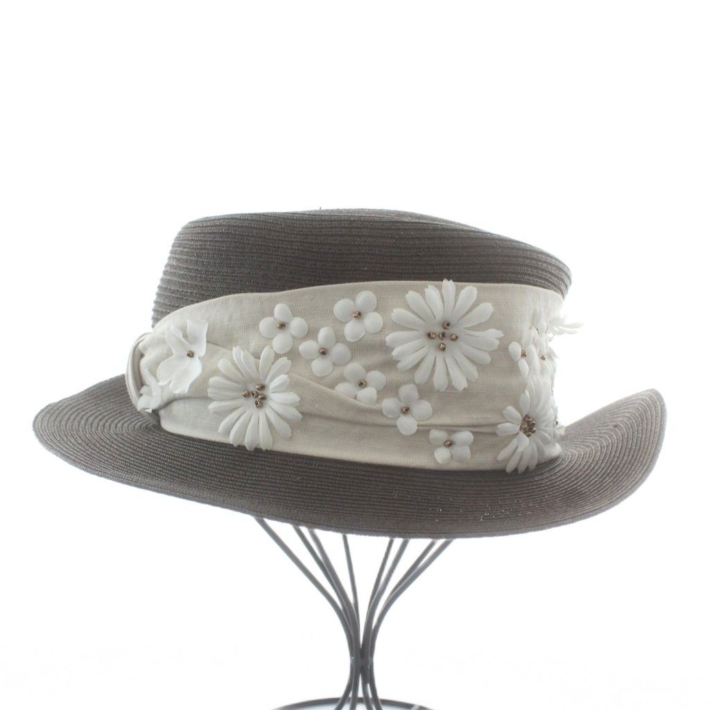 バライロノボウシ タカハシマイさん着用 麦わら帽子　今月末まで出品 バラ色の帽子 Barairo no Boushi ハット カンカン帽 麦わら帽子 花