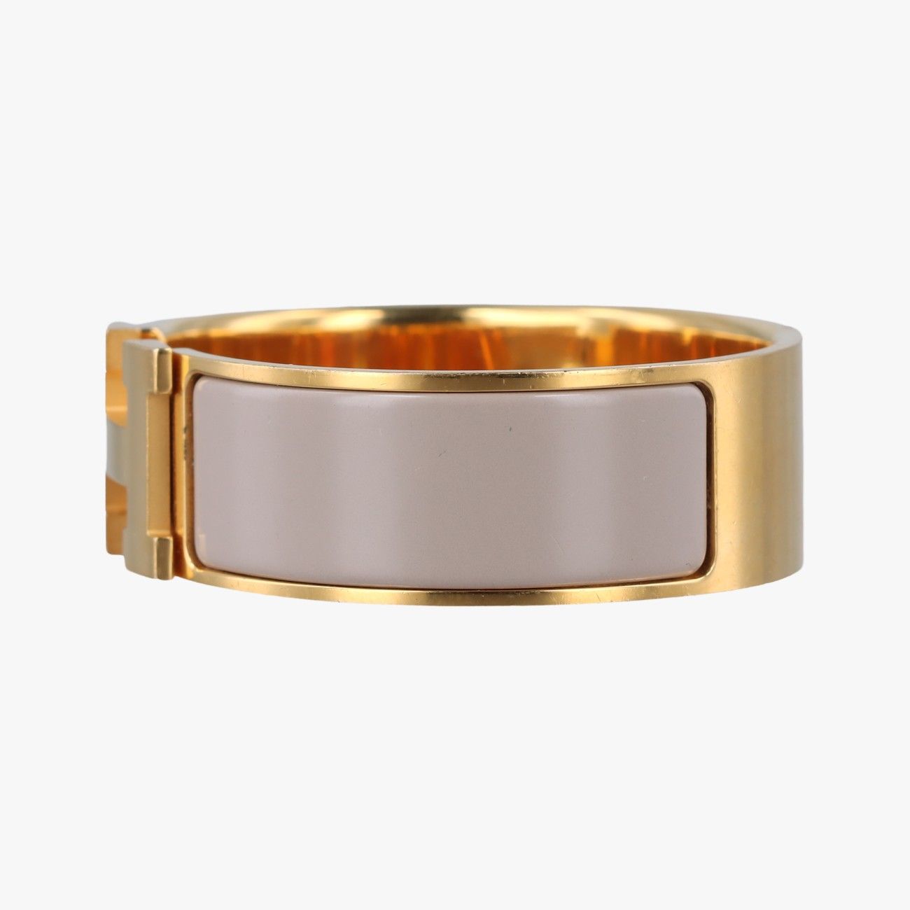 HERMES ゴールド・グレー バングル エルメスHermesクリッククラック グレー×ゴールド GP M - メルカリ